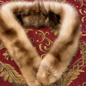Vintage Real Mink Collar with Clip Closer